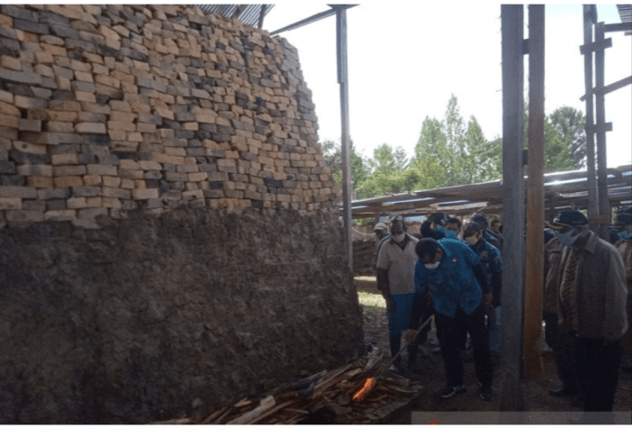 Papua first brick-making